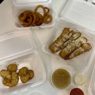 All the apps and sauces