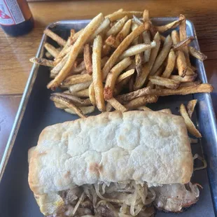 Smoked prime rib and shareable fries