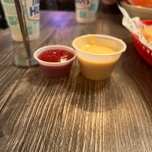 Ketchup for topping  Vs $7.00 for queso for chips??