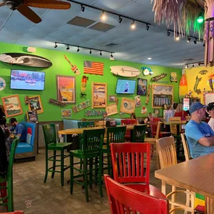 the interior of the restaurant