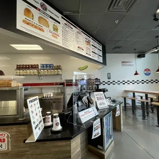 the inside of the restaurant