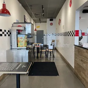 the inside of the restaurant