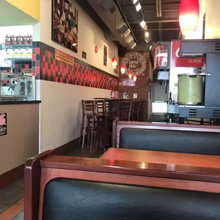 the interior of the restaurant