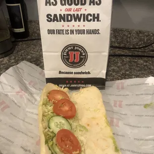 A very sad sandwich. So sad, it's wet with its own tears.