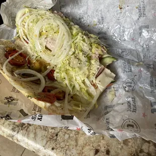 Look at this soggy mess. Pretty sure they only do that to people they are pissed off at.