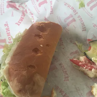 Dried hard sandwich jimmy johns