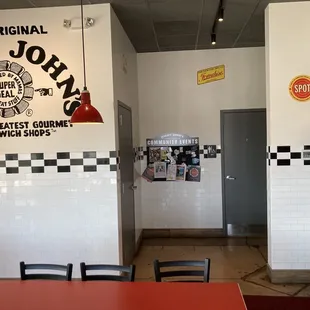 the interior of the restaurant