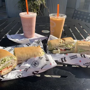 Turkey Tom sandwiches on Jimmy John&apos;s yummy bread!