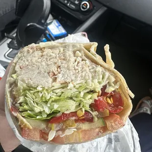 CHICKEN CAESAR WRAP add jimmy peppers and cucumber