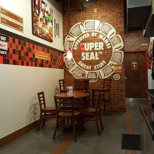 the interior of a restaurant