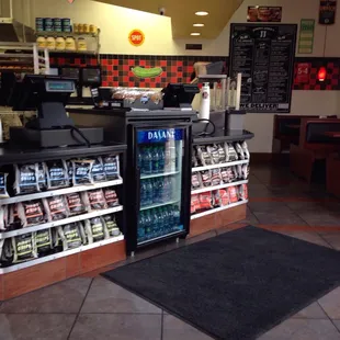 Front counter .. Place was clean and service was pleasant.