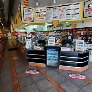 the inside of a restaurant