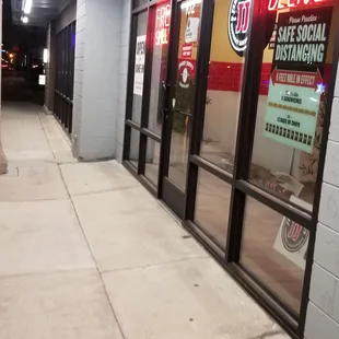 outside