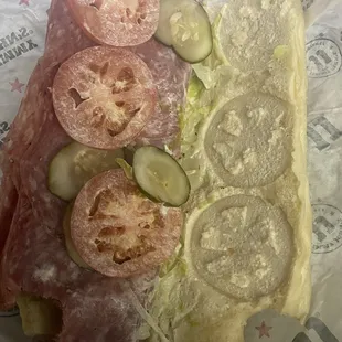 Dry sandwich ,and Receipts ,names they wrote down