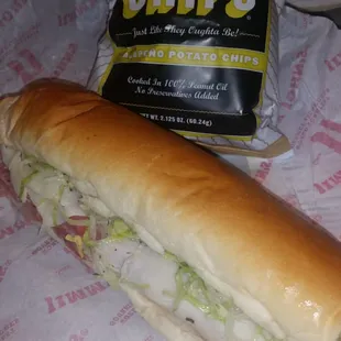 the Vito Italian sub with jalapeno chips