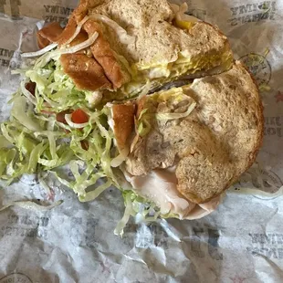 Wheat wad sandwich
