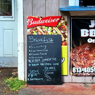 Oct 2021: Menu Pic 3 of 3-- Breakfast