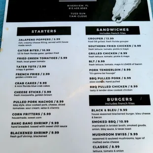 Oct 2021: Menu Pic 1 of 3
