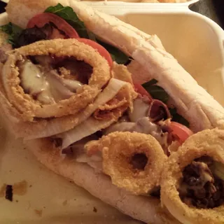 Hot Roast Beef and Swiss Po-Boy