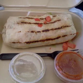 Gulf Shrimp and Egg White Burrito