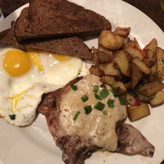 2 Grilled Breakfast Pork Chops