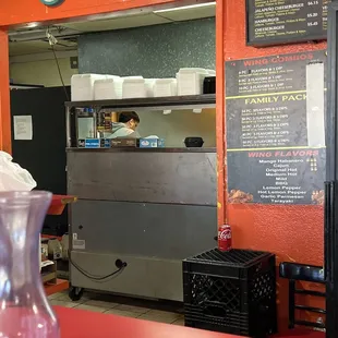 a view of the kitchen