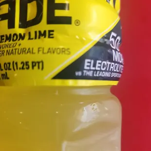 Power ade from thee fridge.