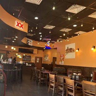 Dining area, where the family owners were all watching us... Was musty from the swamp cooler being used