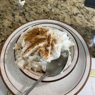 a bowl of food