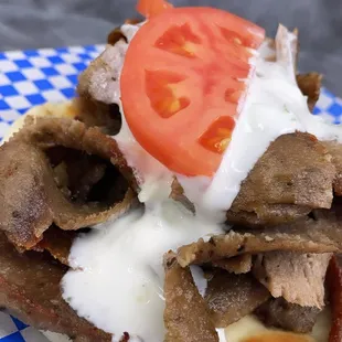 Gyros Special available daily with fresh Homemade Tzatziki!