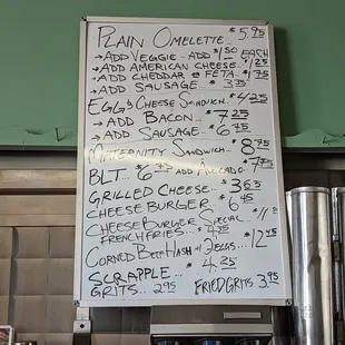 menu!