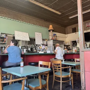 Inside dining area