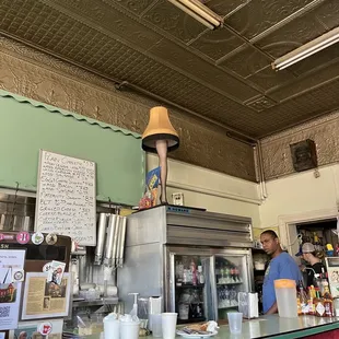 the interior of the restaurant