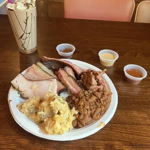 Sampler with S'mores shake