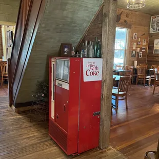 The interior is clean and the decor is fun.