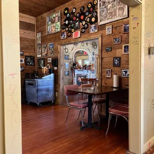 a view of the dining room