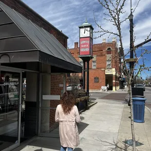 outside