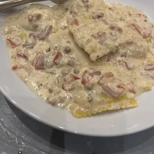 Smoked Chicken Ravioli