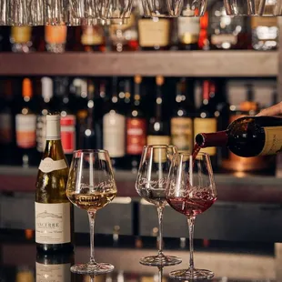 Offering a thoughtfully selected wine list that is always ready to pair with our food