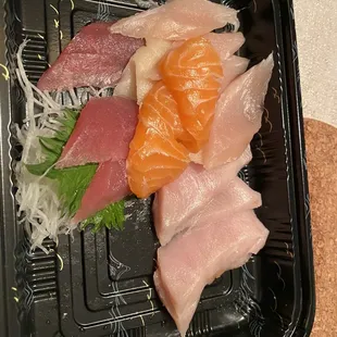 Sashimi sampler.