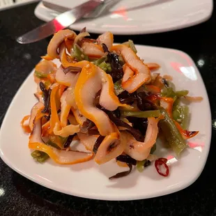 a plate of food on a table