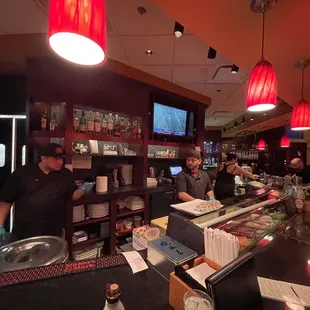 sushi and sashimi, interior