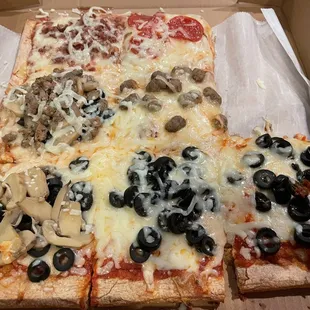 Pizza Slices - by the slice and you can customize each slice with your choice of toppings