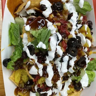 1/2 BBQ Nachos