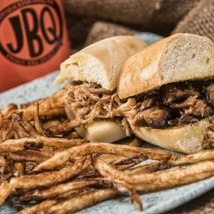 BBQ Sliders and Homemade Fries