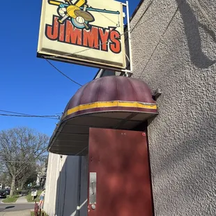 a sign for jimmy's