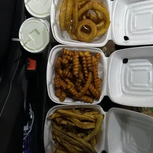 a variety of food items