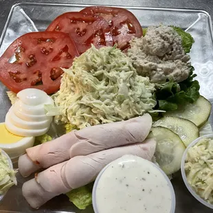 Light salad plate