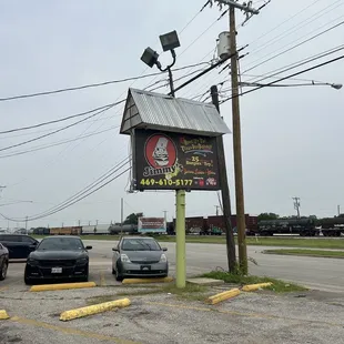 The sign you see from the road