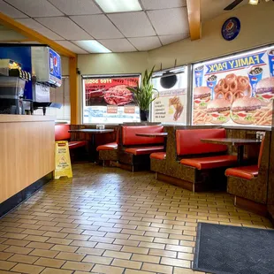 the inside of the restaurant